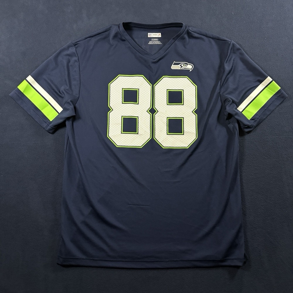 Seattle Seahawks Jimmy Graham 88 NFL Team Apparel Jersey Shirt Mens XL Navy Blue